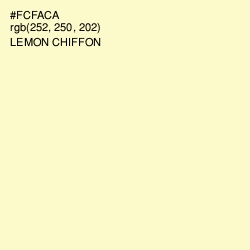 #FCFACA - Lemon Chiffon Color Image